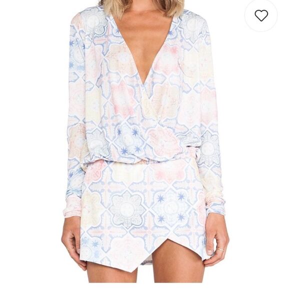 FOR LOVE & LEMONS Mosaic Ole Skirt, Tile Print- Size Large - Picture 3 of 11